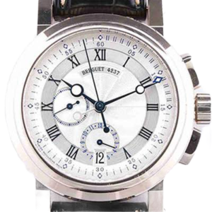 Fondée en 1775, Breguet est une des plus anciennes manufactures horlogères au monde et aussi l’inventeur de la montre-bracelet. Sa collections la plus remarquables est la Marine.